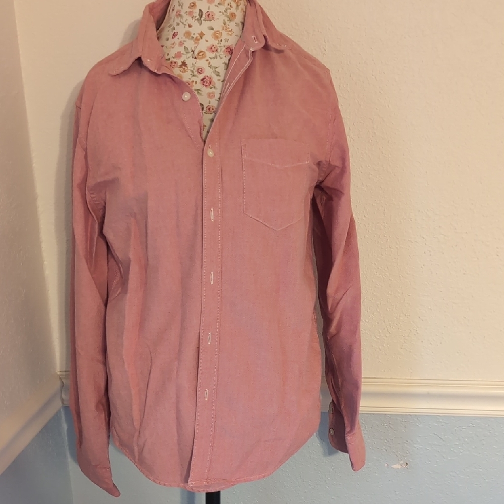 American Eagle Outfitters Men's Casual Pinkish Shirt - M